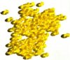 100 4mm Transparent Yellow Faceted Firepolish Beads